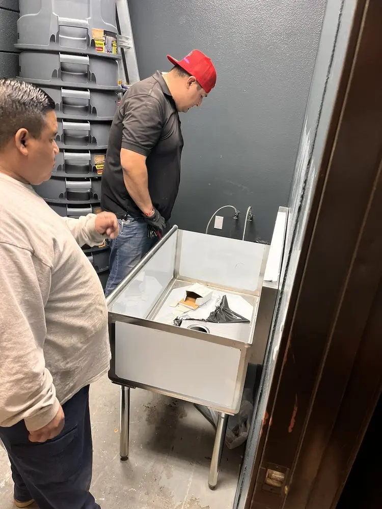 Commercial plumbing and sink installation in Valley